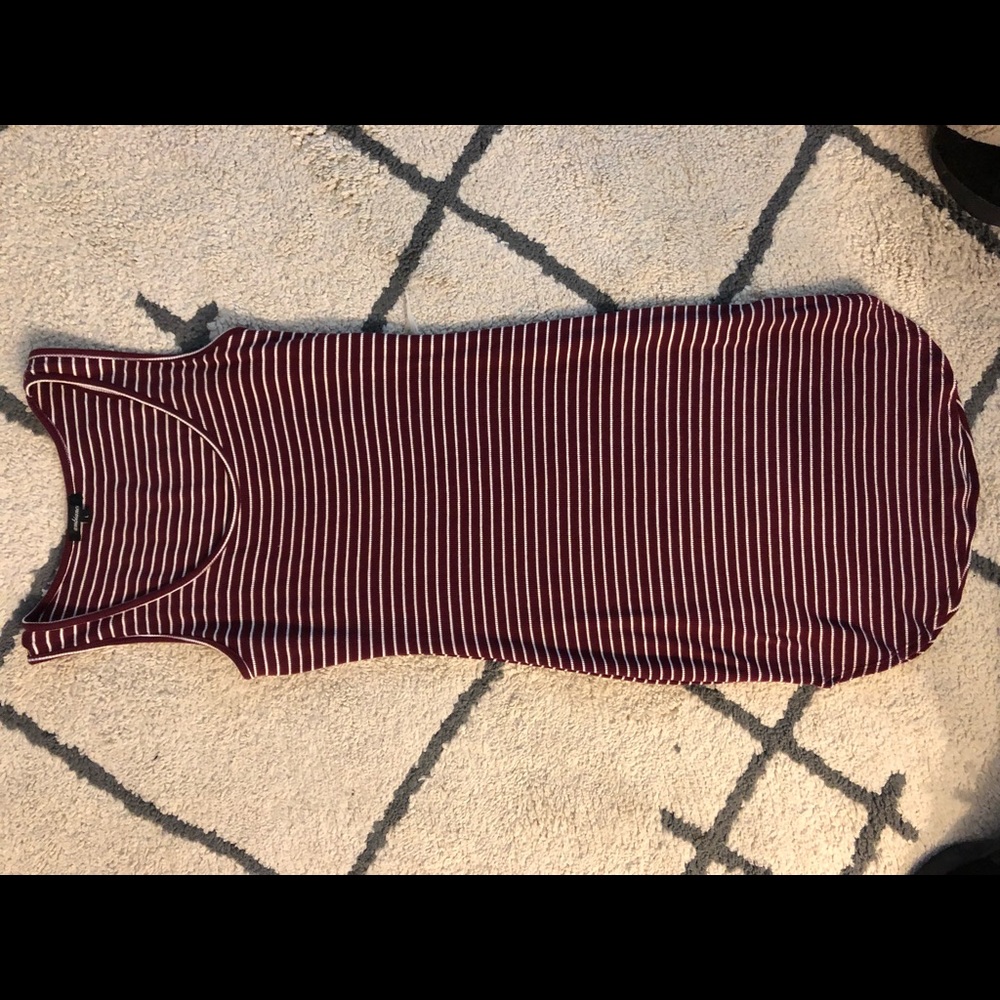 Ribbed jersey knit dress